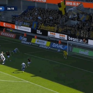 瑞典超半场：亨茨破门，哥德堡1-0索尔纳